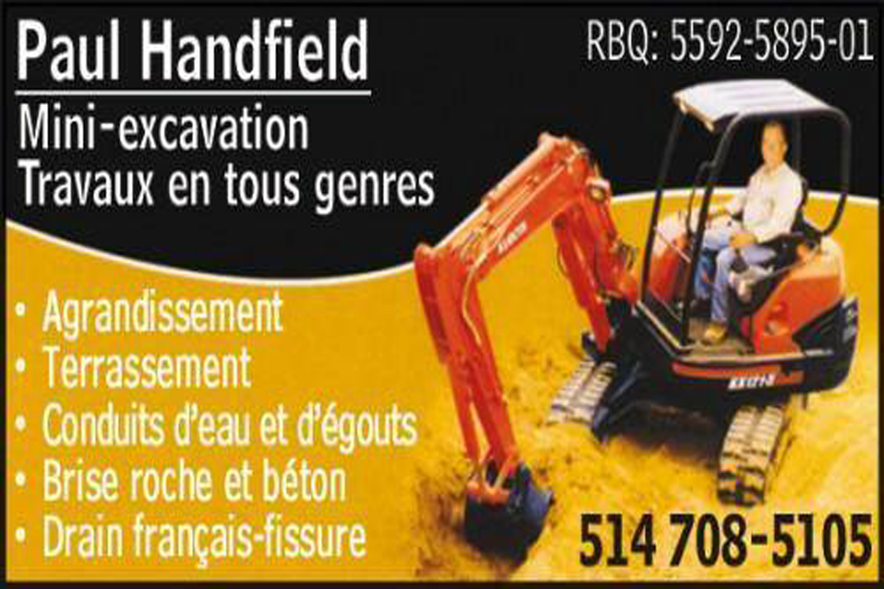 PAUL HANDFILED MINI EXCAVATION