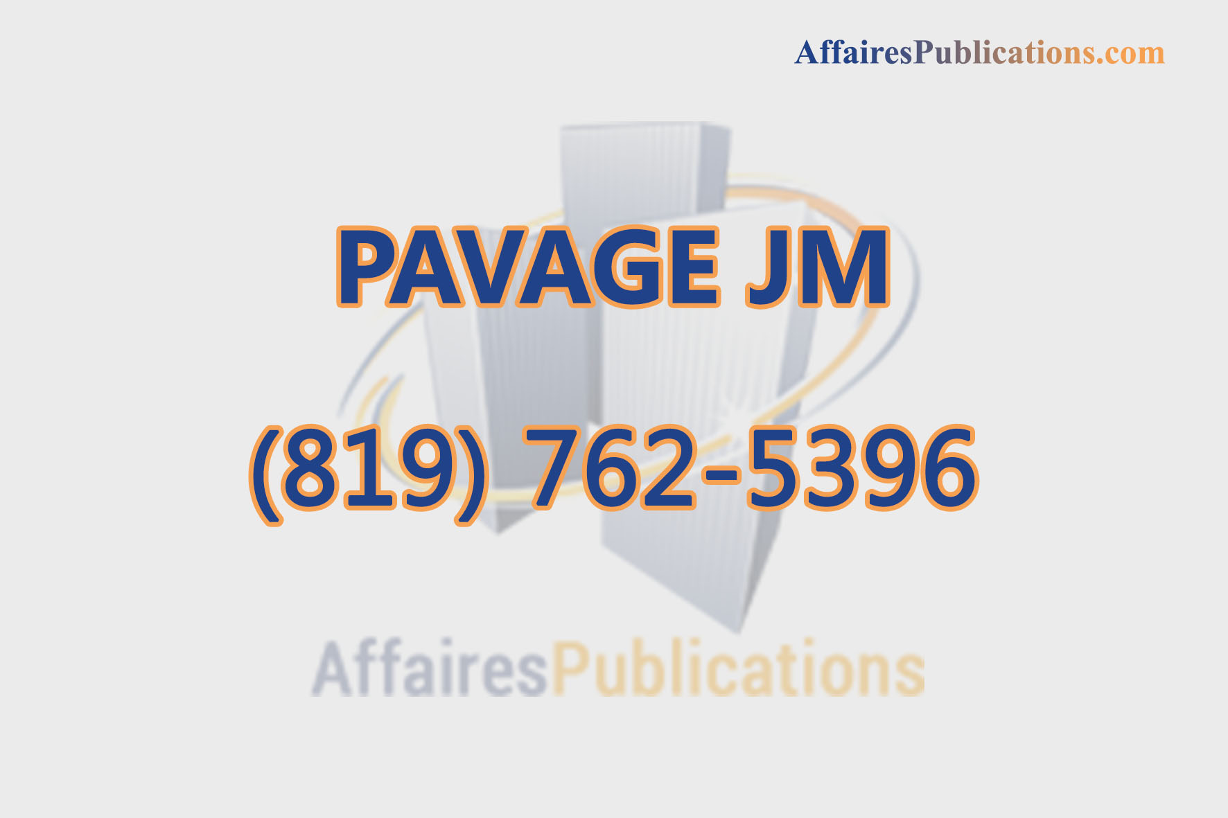 PAVAGE JM