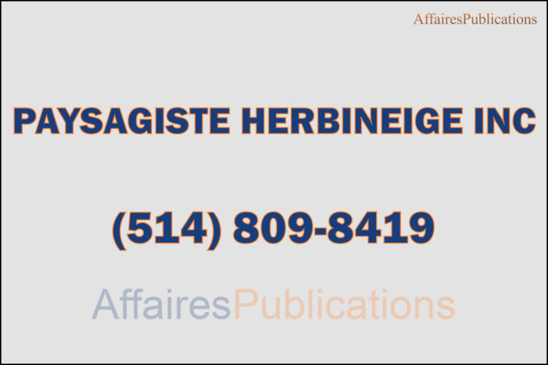 PAYSAGISTE HERBINEIGE INC