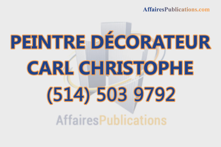 PEINTRE DÉCORATEUR CARL CHRISTOPHE