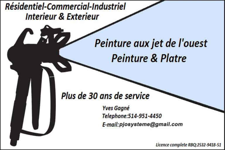PEINTURE AU JET DE L&rsquo;OUEST INC