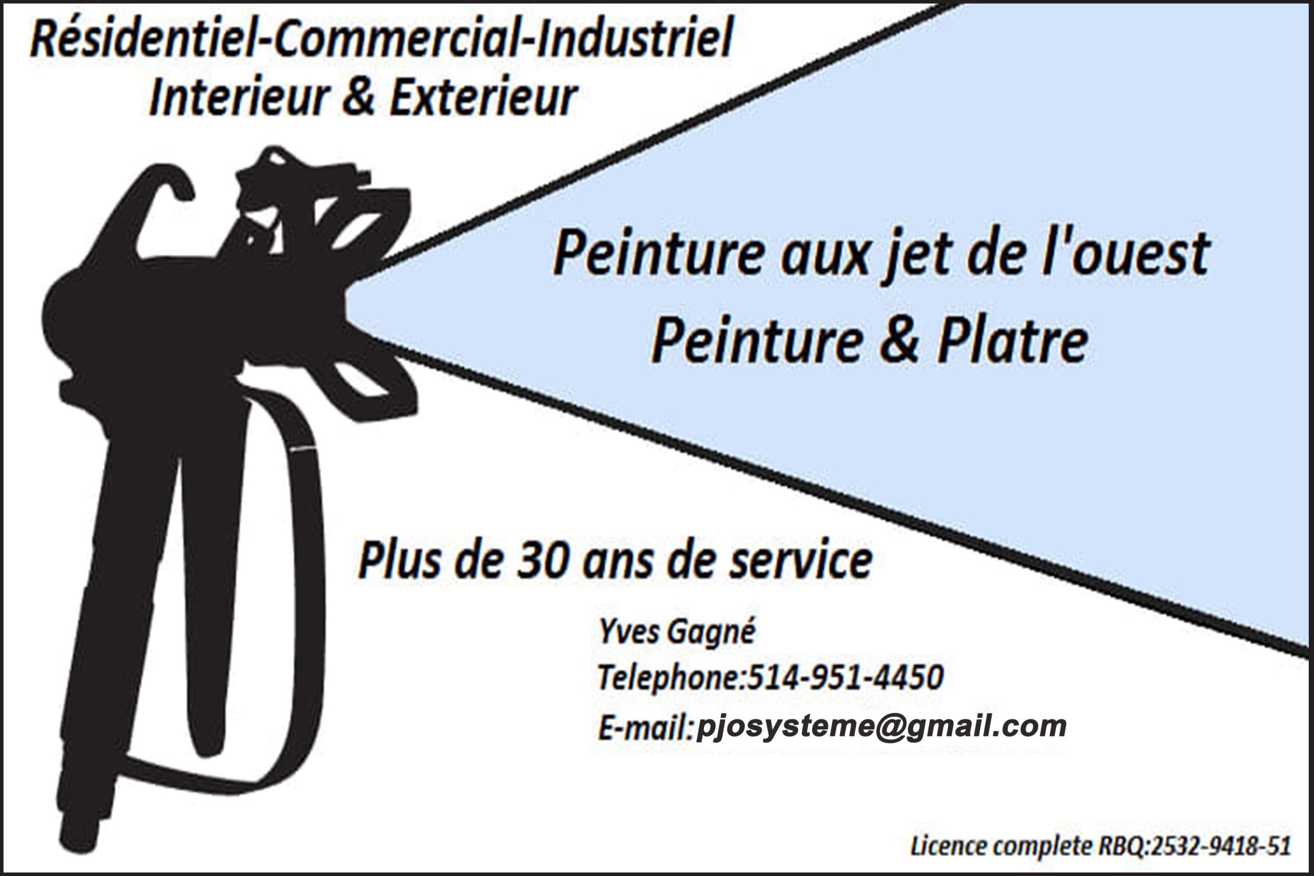 PEINTURE AU JET DE L&rsquo;OUEST INC