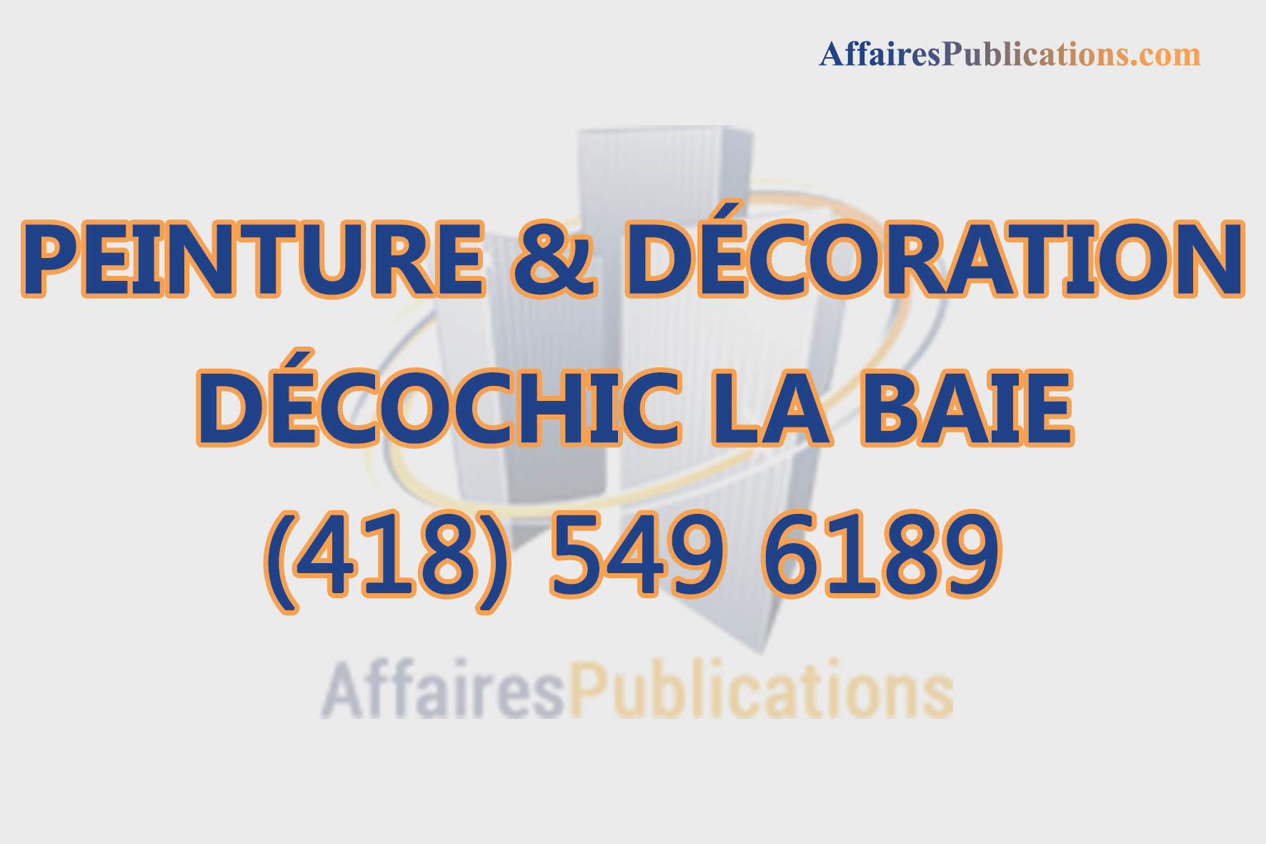 PEINTURE & DÉCORATION DÉCOCHIC LA BAIE
