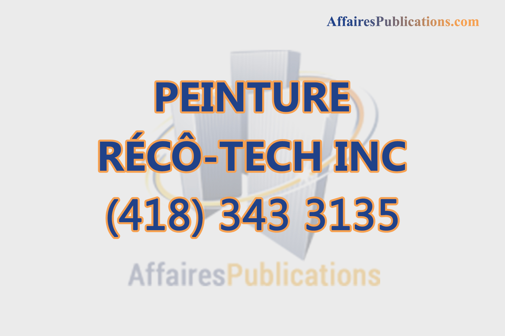 PEINTURE RÉCÔ-TECH INC