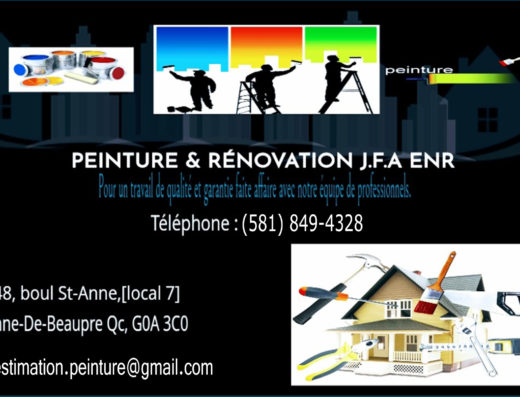 PEINTURE RÉNOVATION JFA ENR