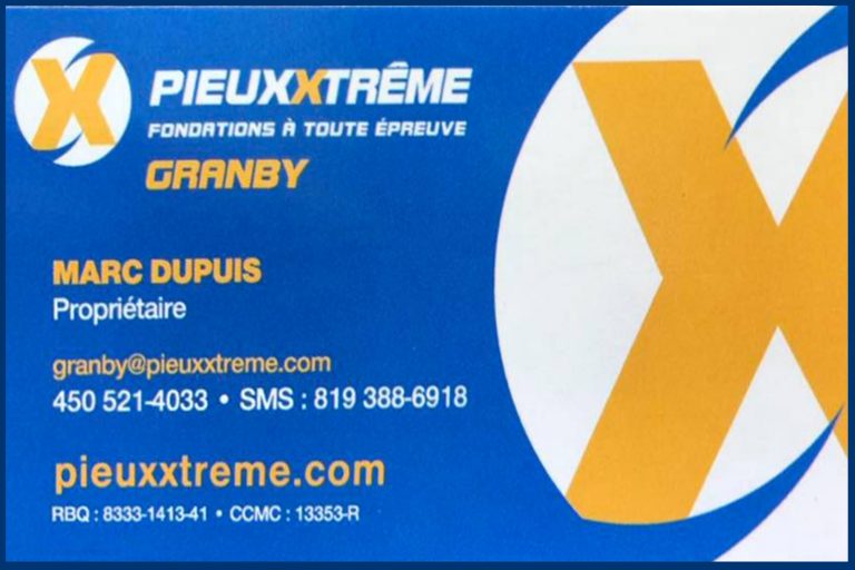 PIEUX EXTRÊME GRANBY MARC DUPUIS