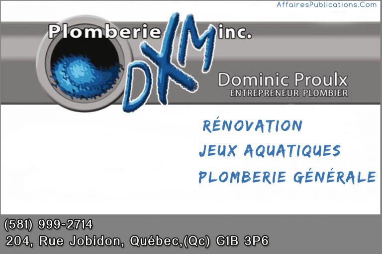 PLOMBERIE DXM INC