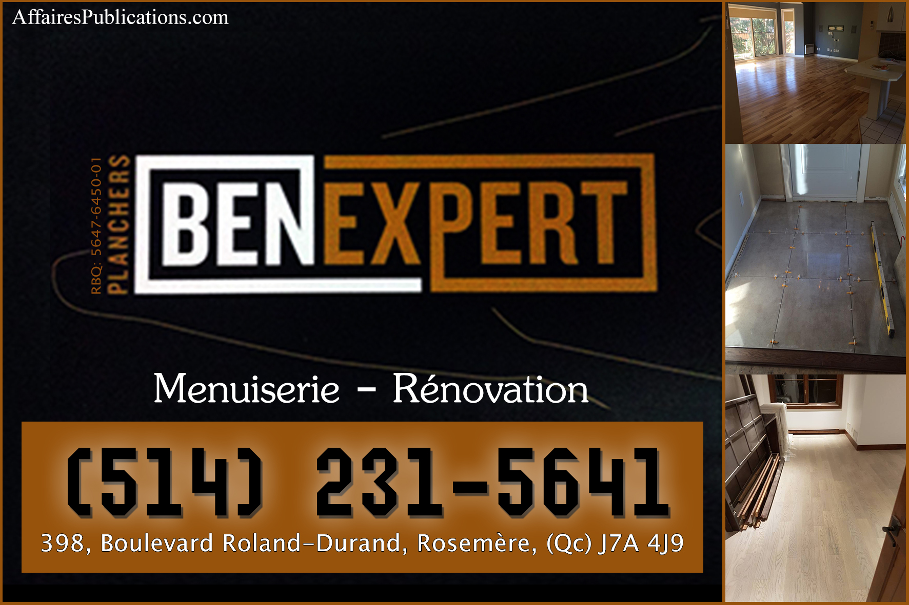 PLANCHERS BEN EXPERT INC