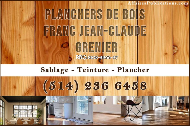 PLANCHERS DE BOIS FRANC JEAN-CLAUDE GRENIER