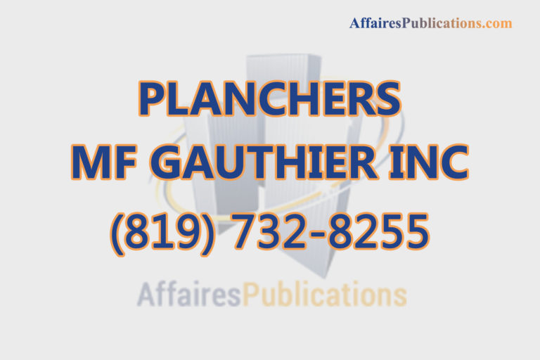 PLANCHERS MF GAUTHIER INC