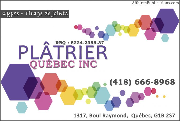 PLÂTRIER QUÉBEC INC