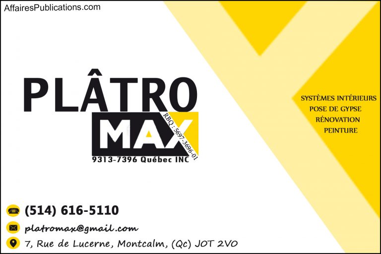 PLÂTRO-MAX INC
