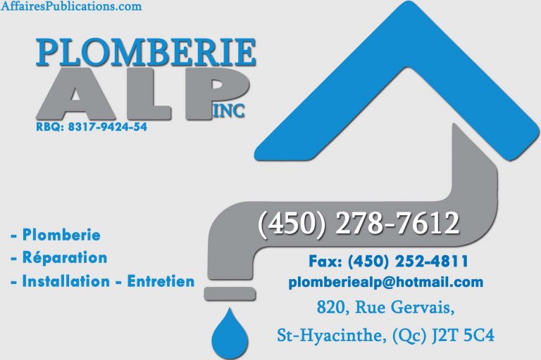 PLOMBERIE ALP INC