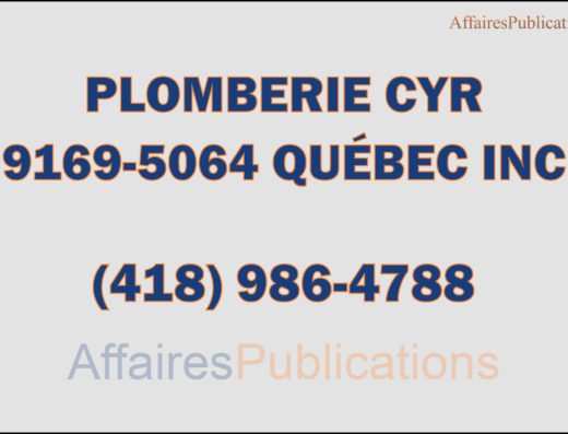 PLOMBERIE CYR 9169-5064 QUÉBEC