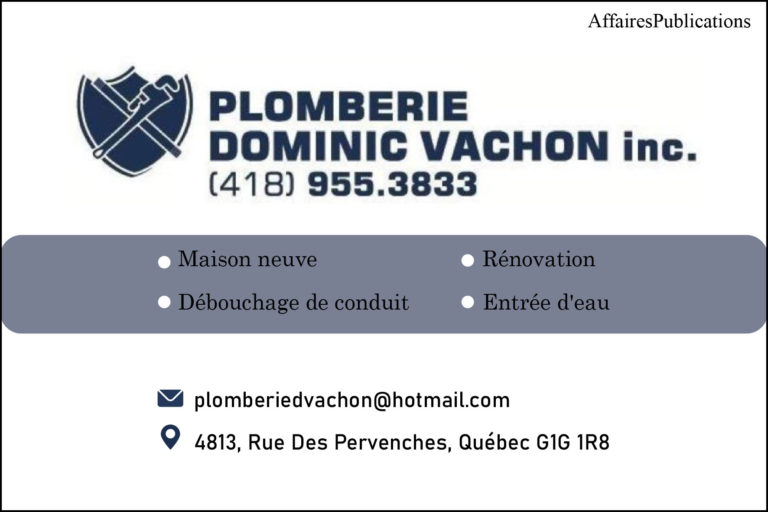 PLOMBERIE DOMINIC VACHON INC