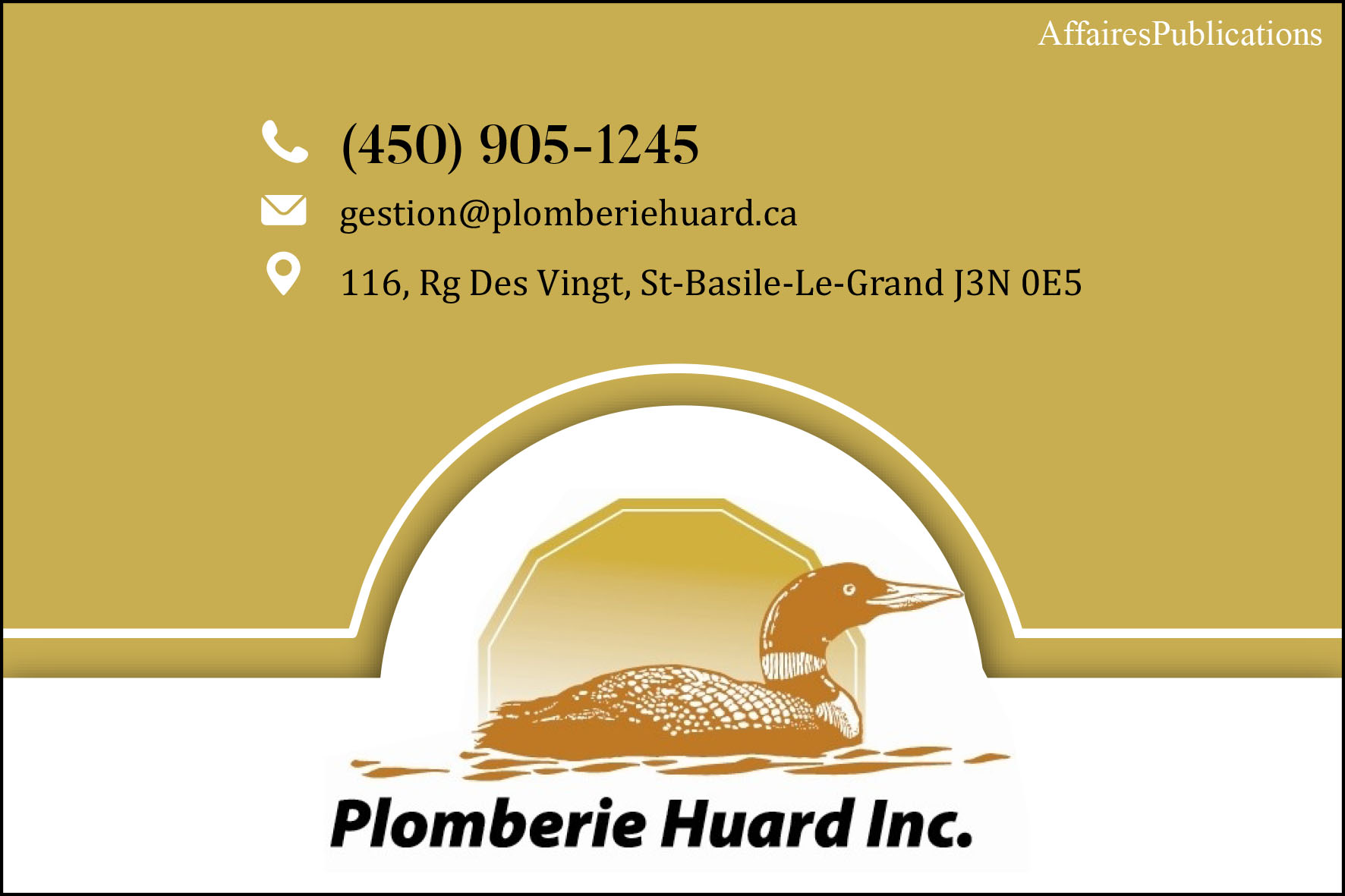 PLOMBERIE HUARD INC