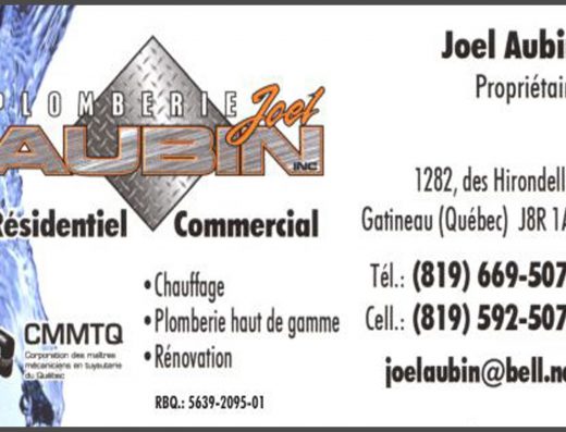 PLOMBERIE JOEL AUBIN INC 8000697 CANADA INC