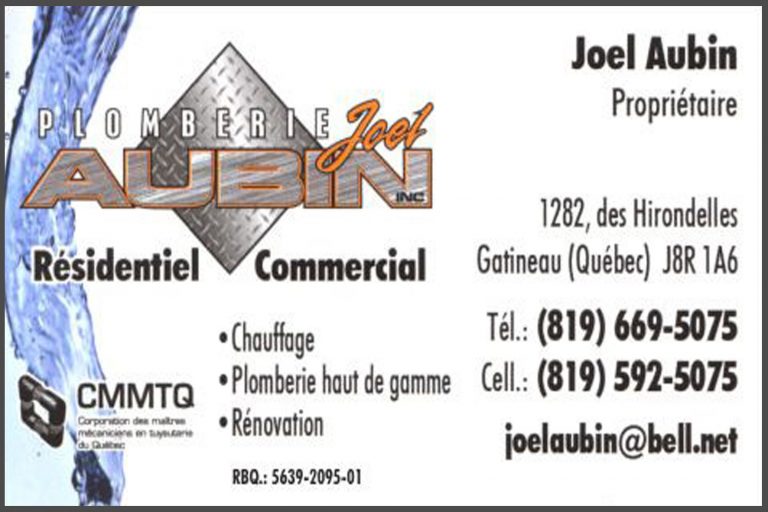 PLOMBERIE JOEL AUBIN INC 8000697 CANADA INC