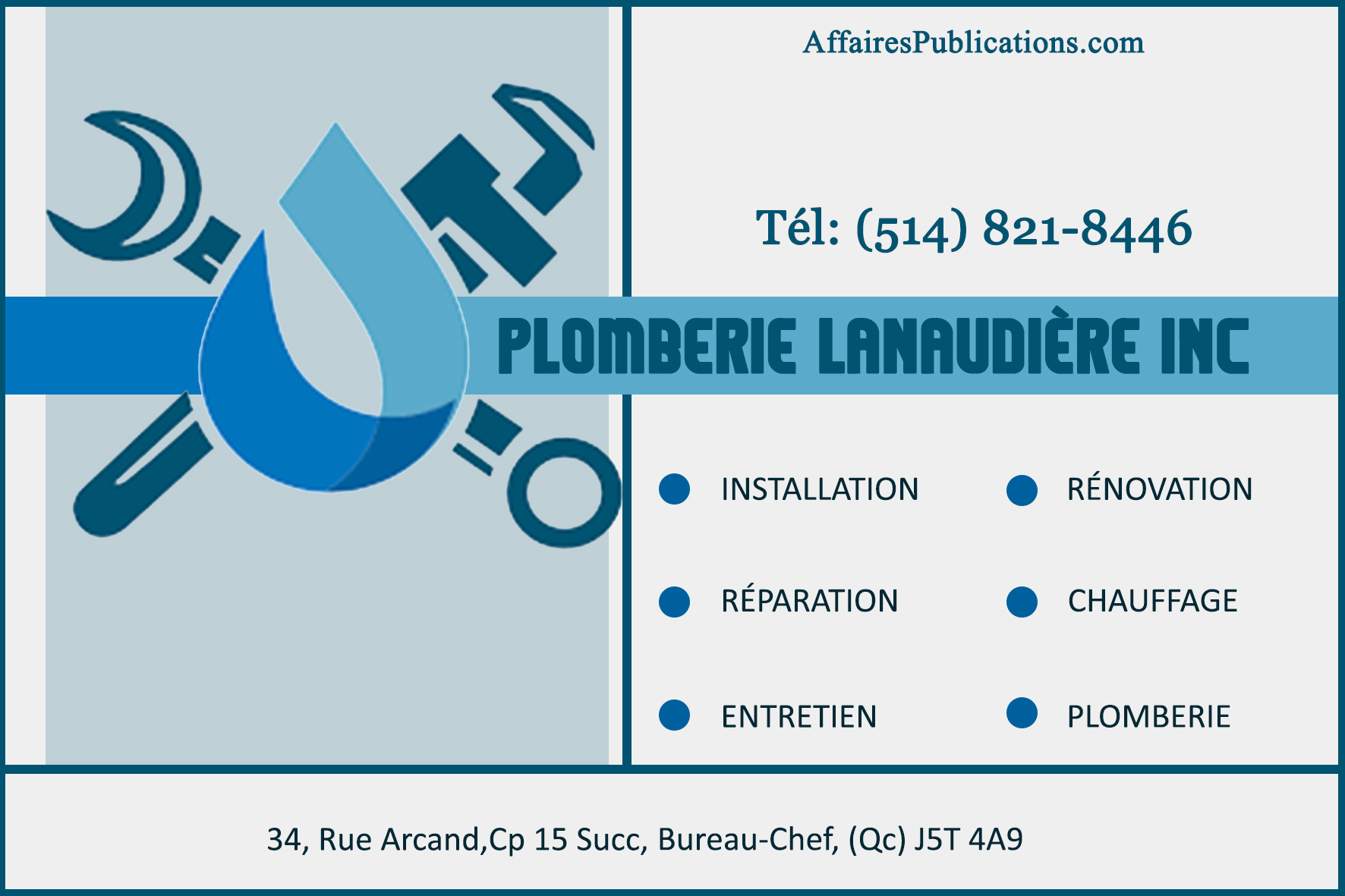 PLOMBERIE LANAUDIÈRE INC
