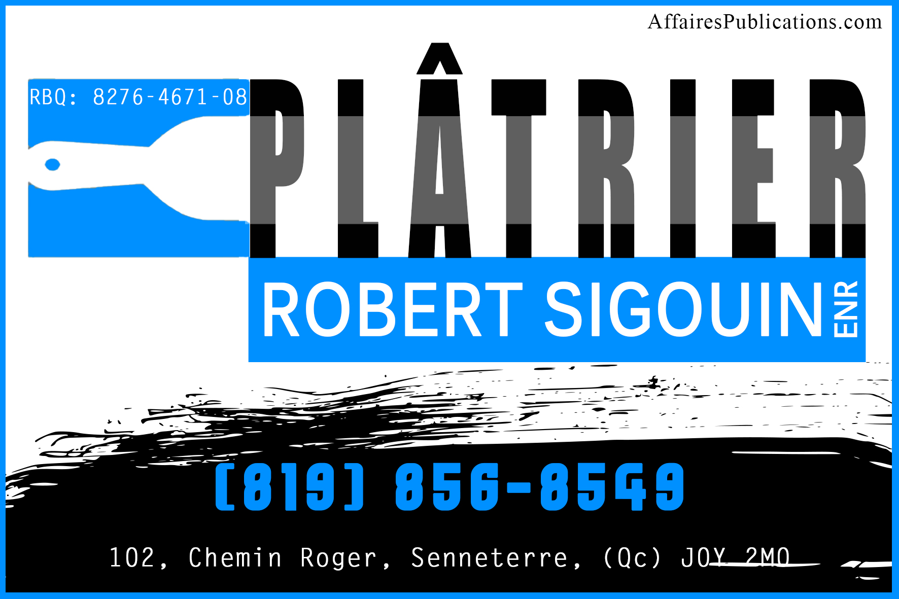 PLÂTRIER ROBERT SIGOUIN ENR