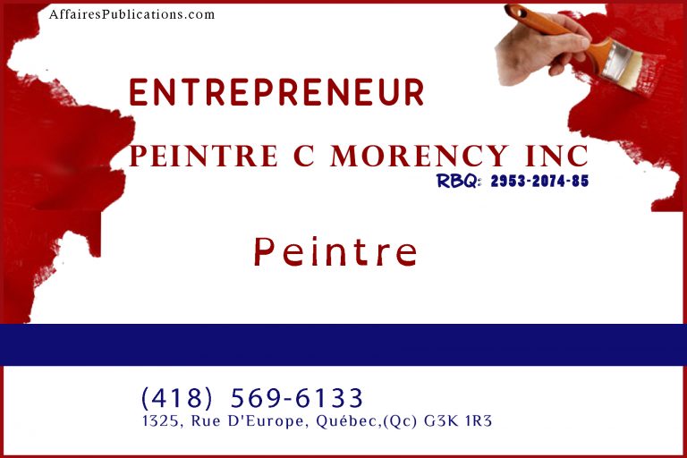 ENTREPRENEUR PEINTRE C MORENCY