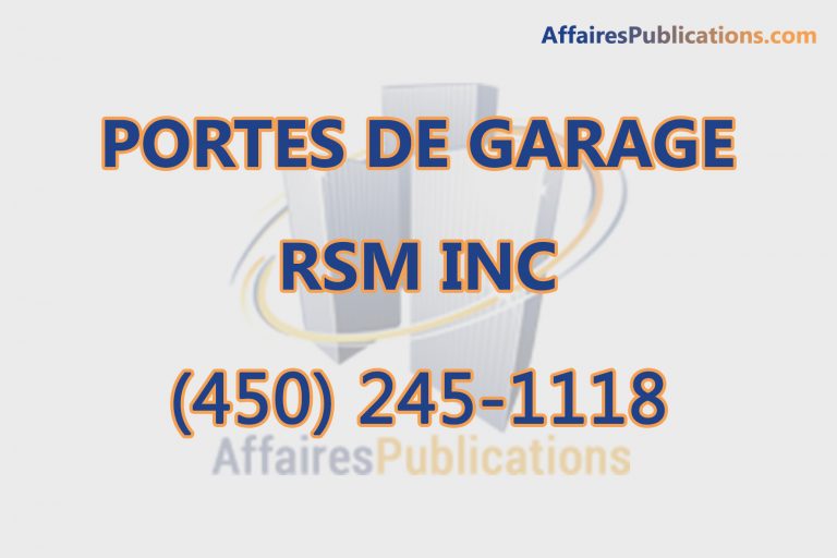PORTES DE GARAGE RSM INC