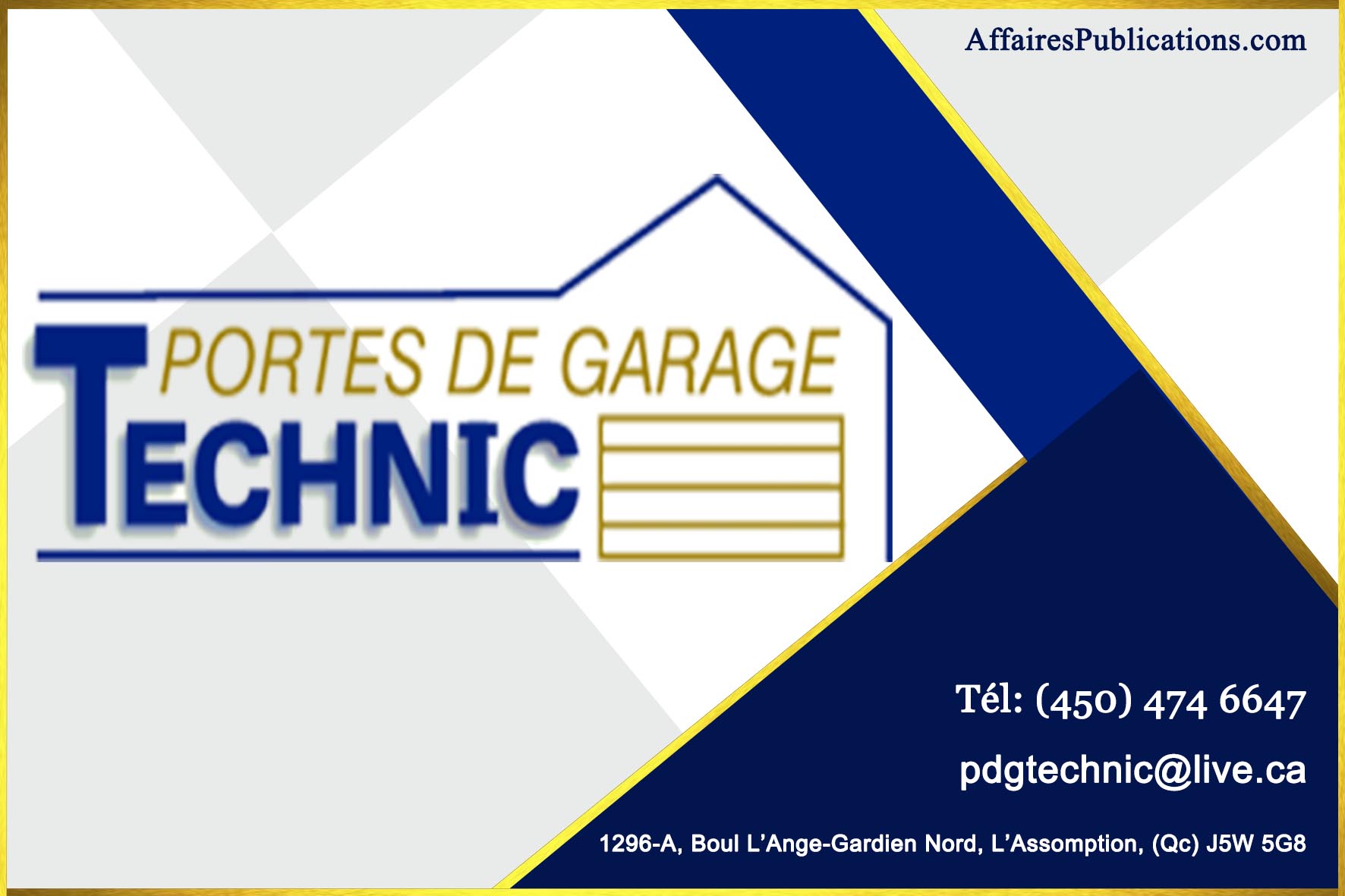 PORTES DE GARAGE TECHNIC