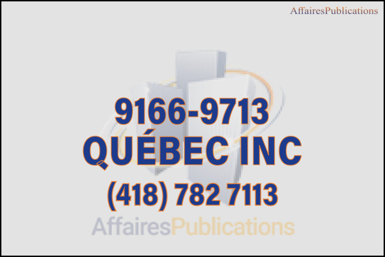9166-9713 QUÉBEC INC