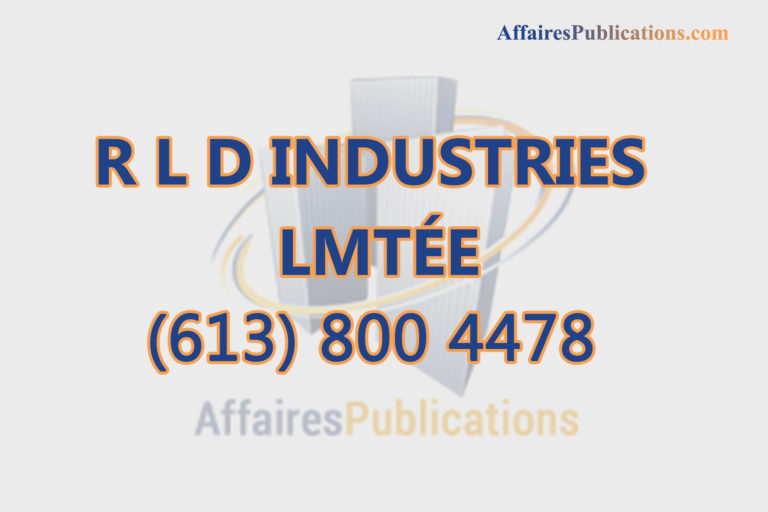 R L D INDUSTRIES LMTÉE