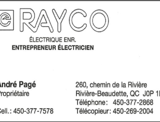 RAYCO ÉLECTRIQUE ENR