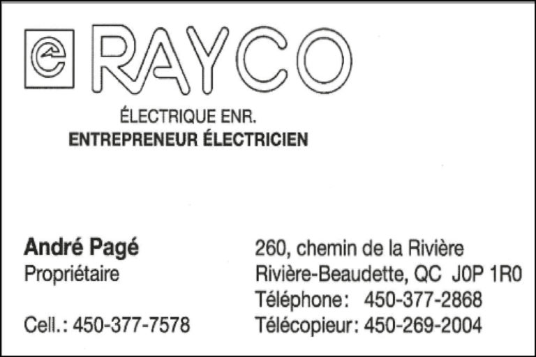 RAYCO ÉLECTRIQUE ENR