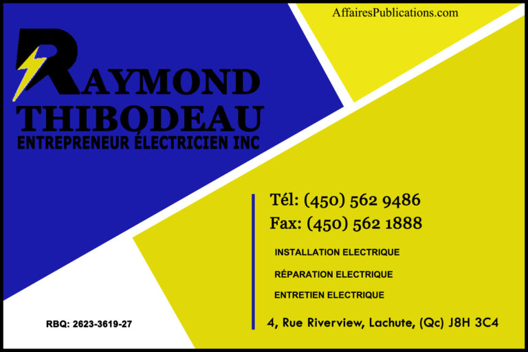 RAYMOND THIBODEAU ENTREPRENEUR ÉLECTRICIEN INC