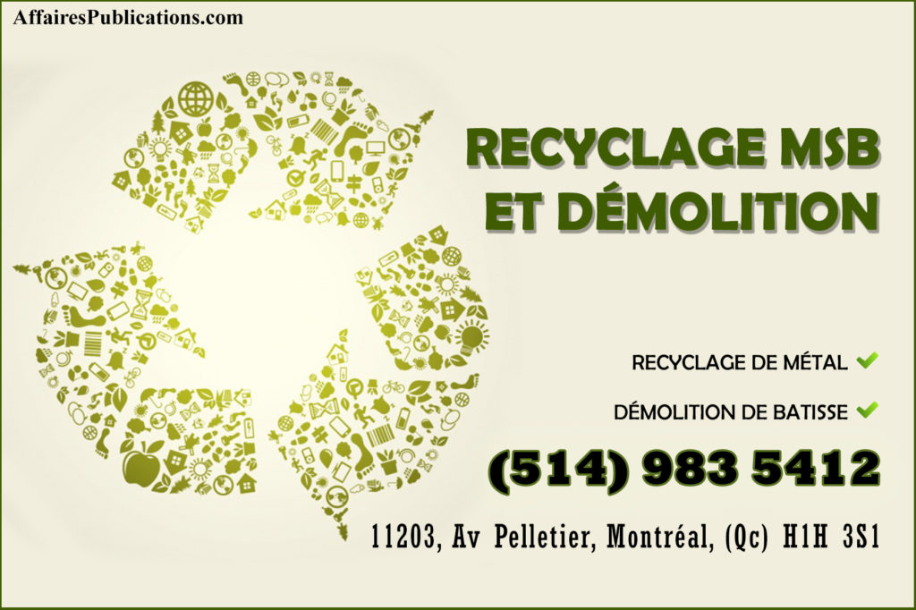 RECYCLAGE MSB ET DÉMOLITION