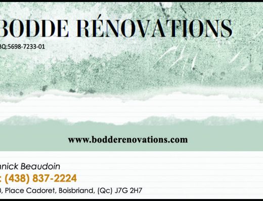RÉNOVATION BODDE INC