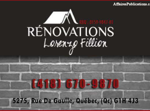 RÉNOVATION LORENZO FILLION