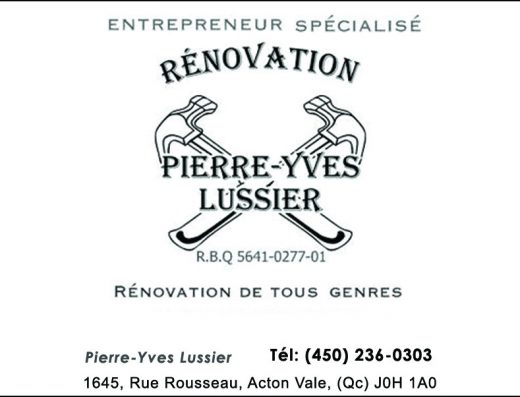 RÉNOVATION PIERRE-YVES LUSSIER