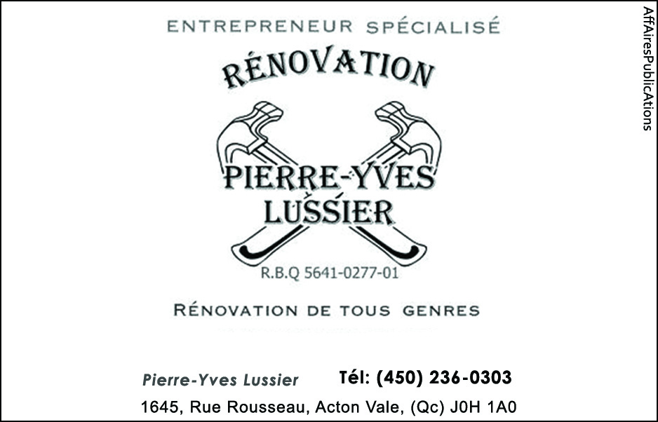 RÉNOVATION PIERRE-YVES LUSSIER
