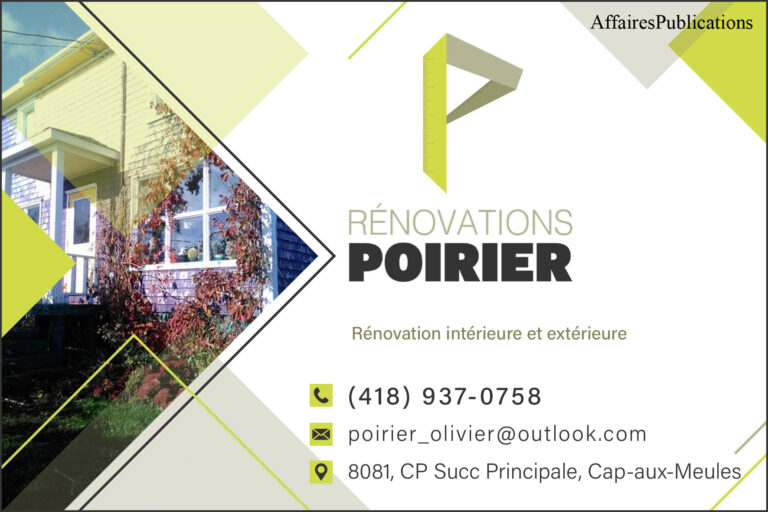 RÉNOVATIONS POIRIER