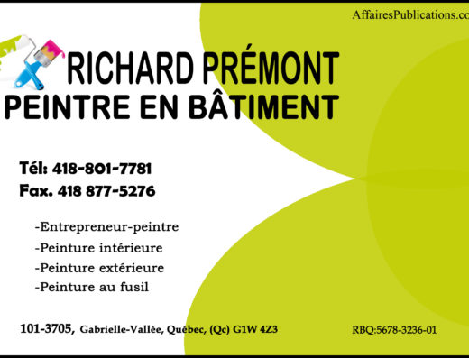 RICHARD PRÉMONT PEINTRE EN BÂTIMENT