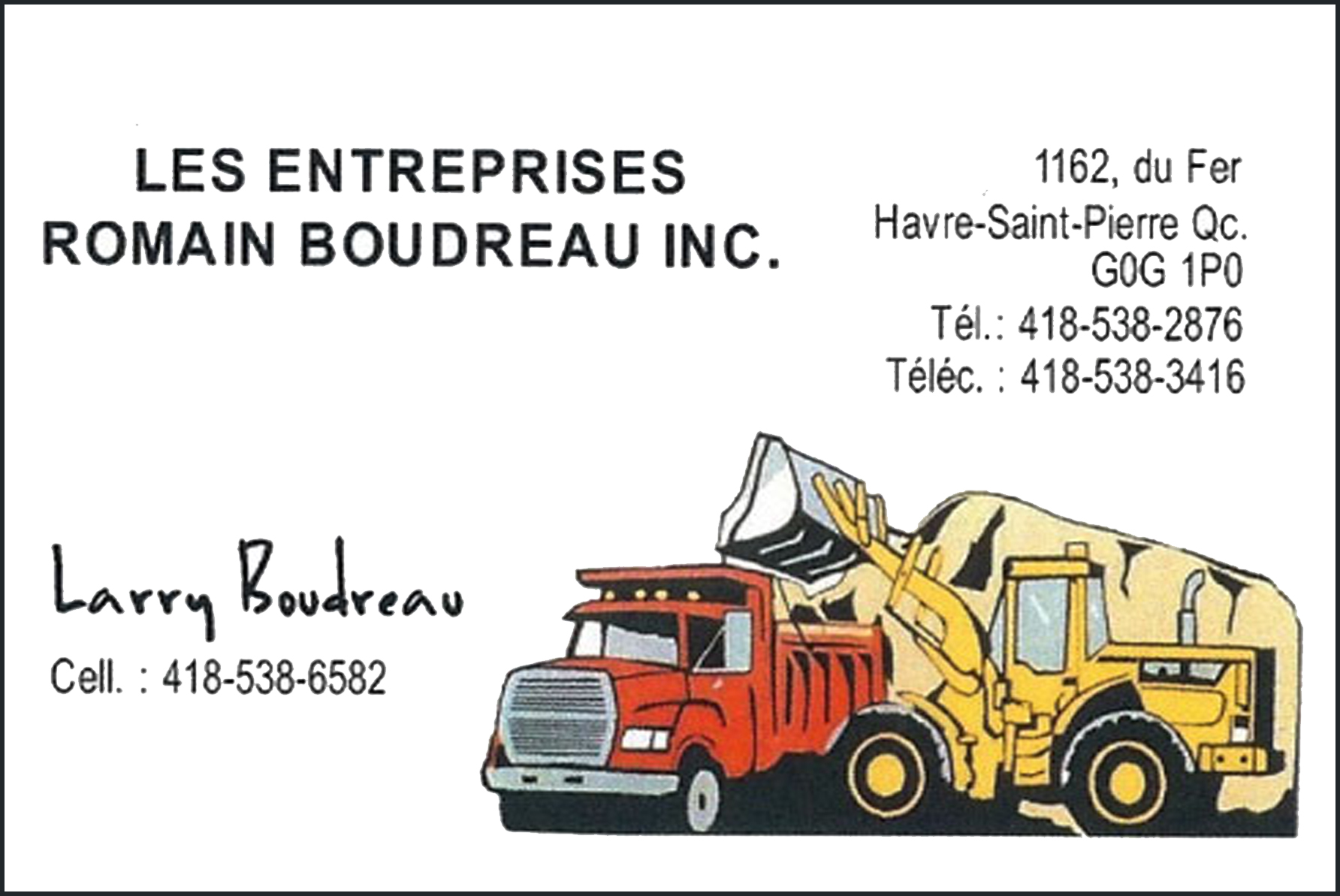 ENTREPRISES ROMAIN BOUDREAU