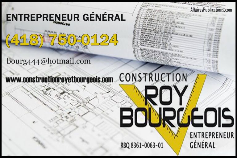ROY ET BOURGEOIS CONSTRUCTION INC