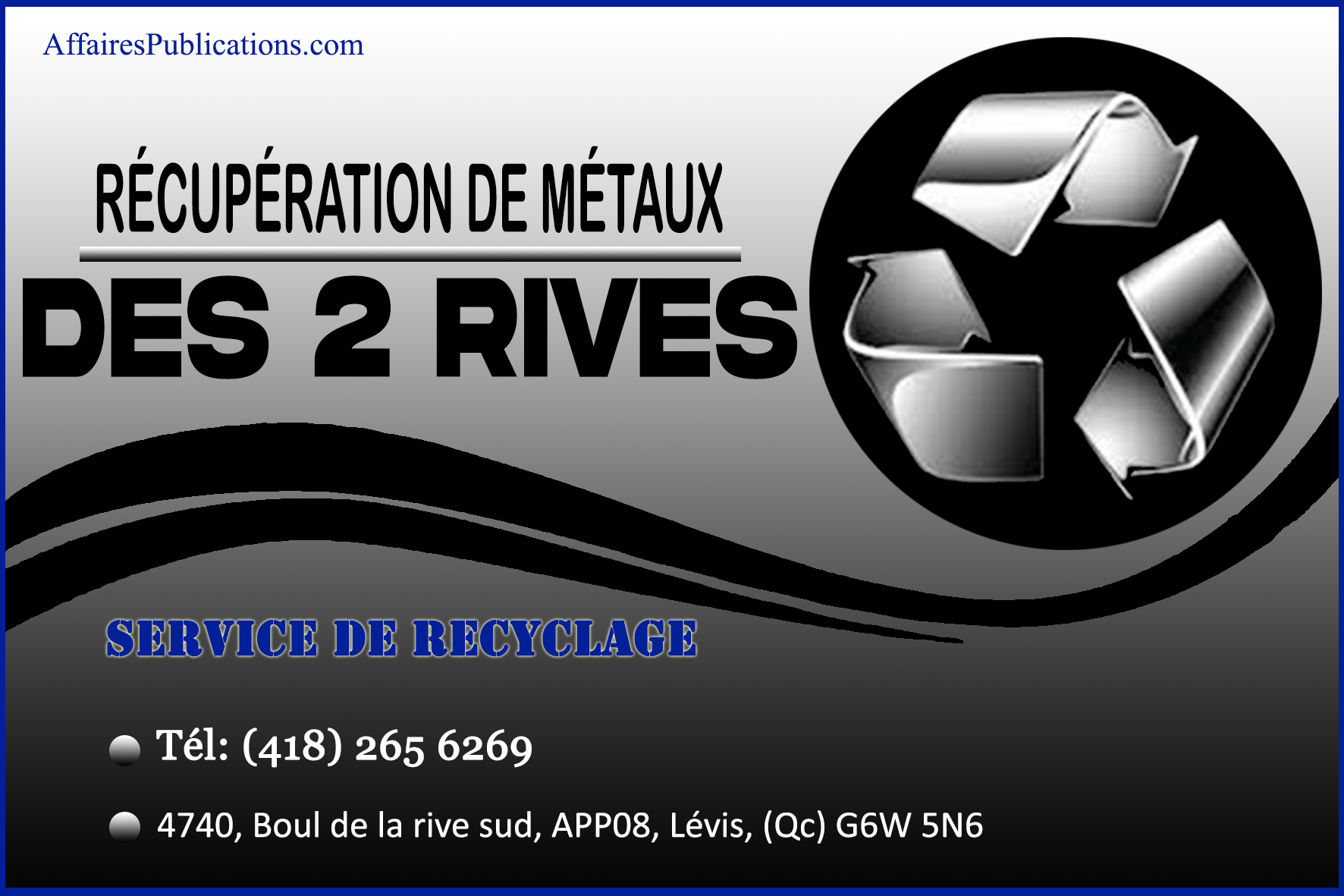 RÉCUPÉRATION DE MÉTAUX DES 2 RIVES