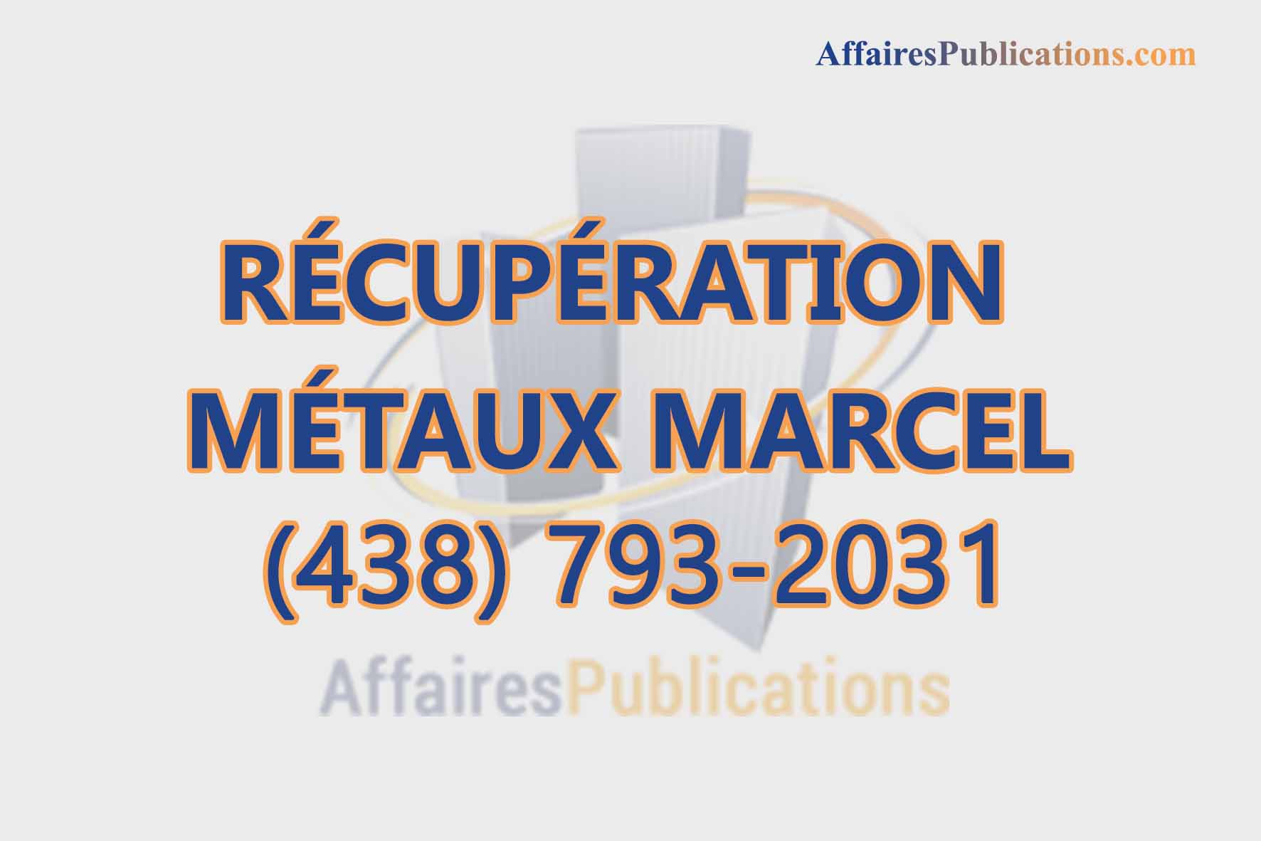 RÉCUPÉRATION MÉTAUX MARCEL