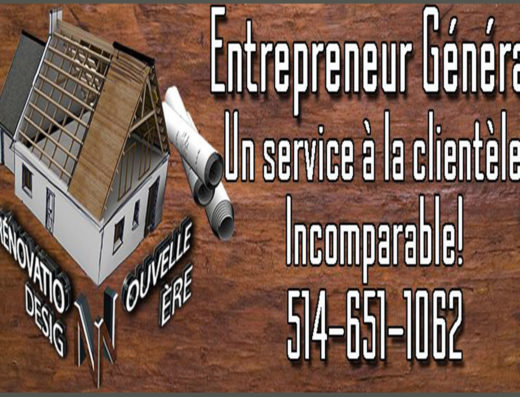 RÉNOVATION DESIGN NOUVELLE-ÉRE INC