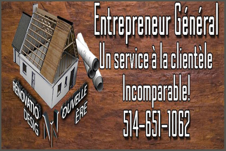 RÉNOVATION DESIGN NOUVELLE-ÉRE INC