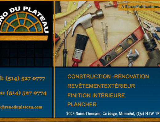 RÉNOVATION DUPLATEAU INC