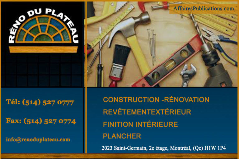 RÉNOVATION DUPLATEAU INC