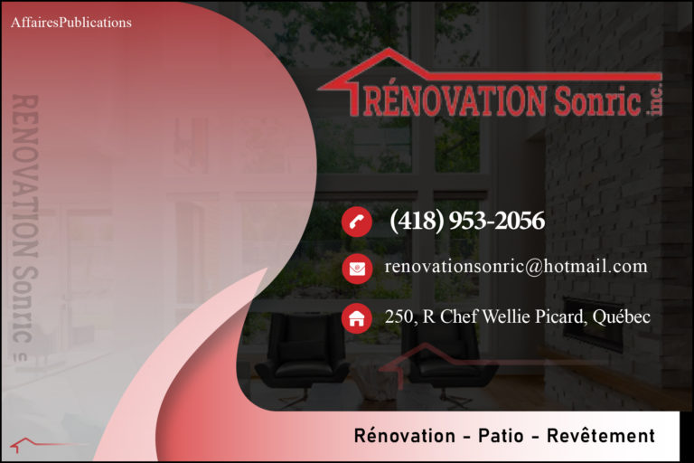 RÉNOVATION SONRIC INC
