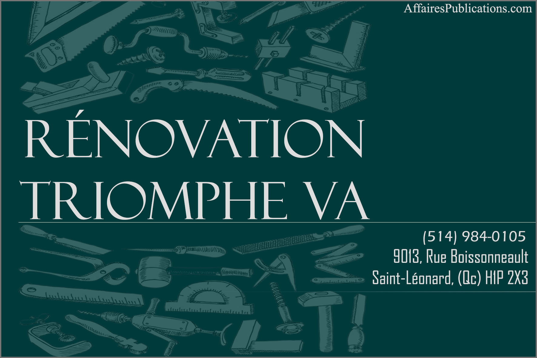 RÉNOVATION TRIOMPHE VA