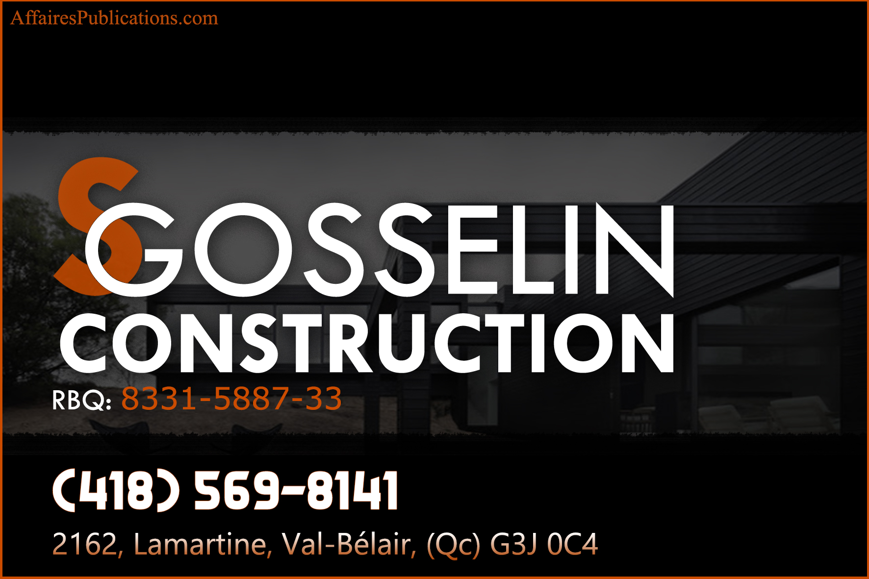 S GOSSELIN CONSTRUCTION INC
